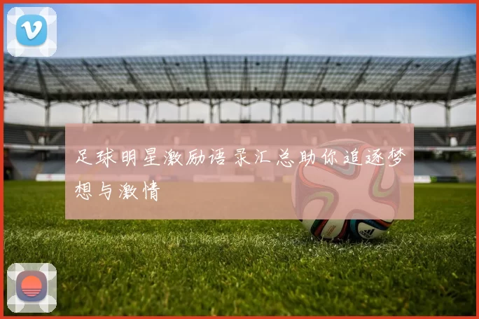 足球明星激励语录汇总助你追逐梦想与激情